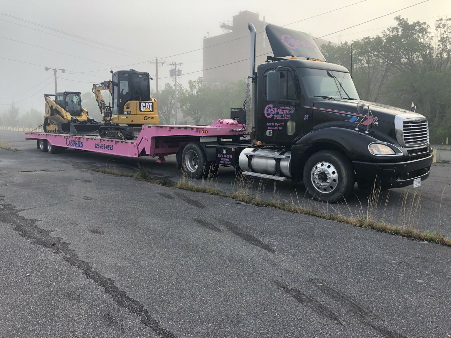 Heavy Equipment Towing Casper's Wrecker Heavy Duty, Semi Trailer